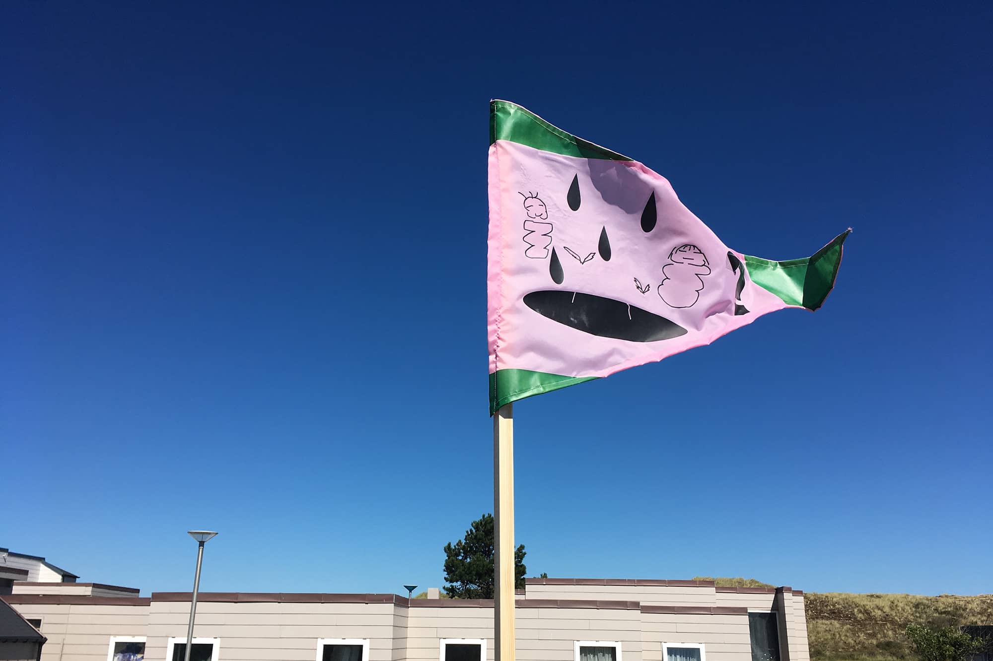 drapeau du stand de chicorée